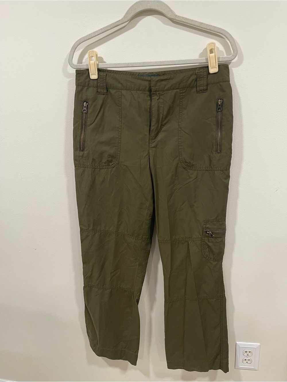 Ralph Lauren Olive Green Crop Utility Pants